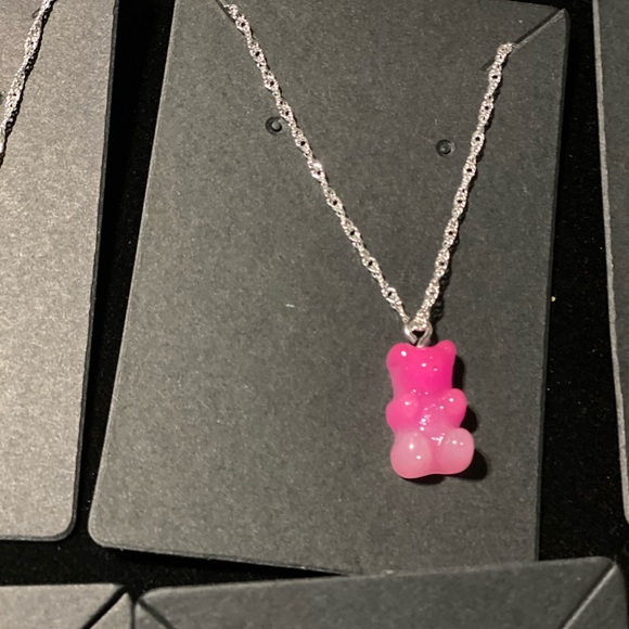Silver plated gummy bear necklaces - Picture 2 of 8